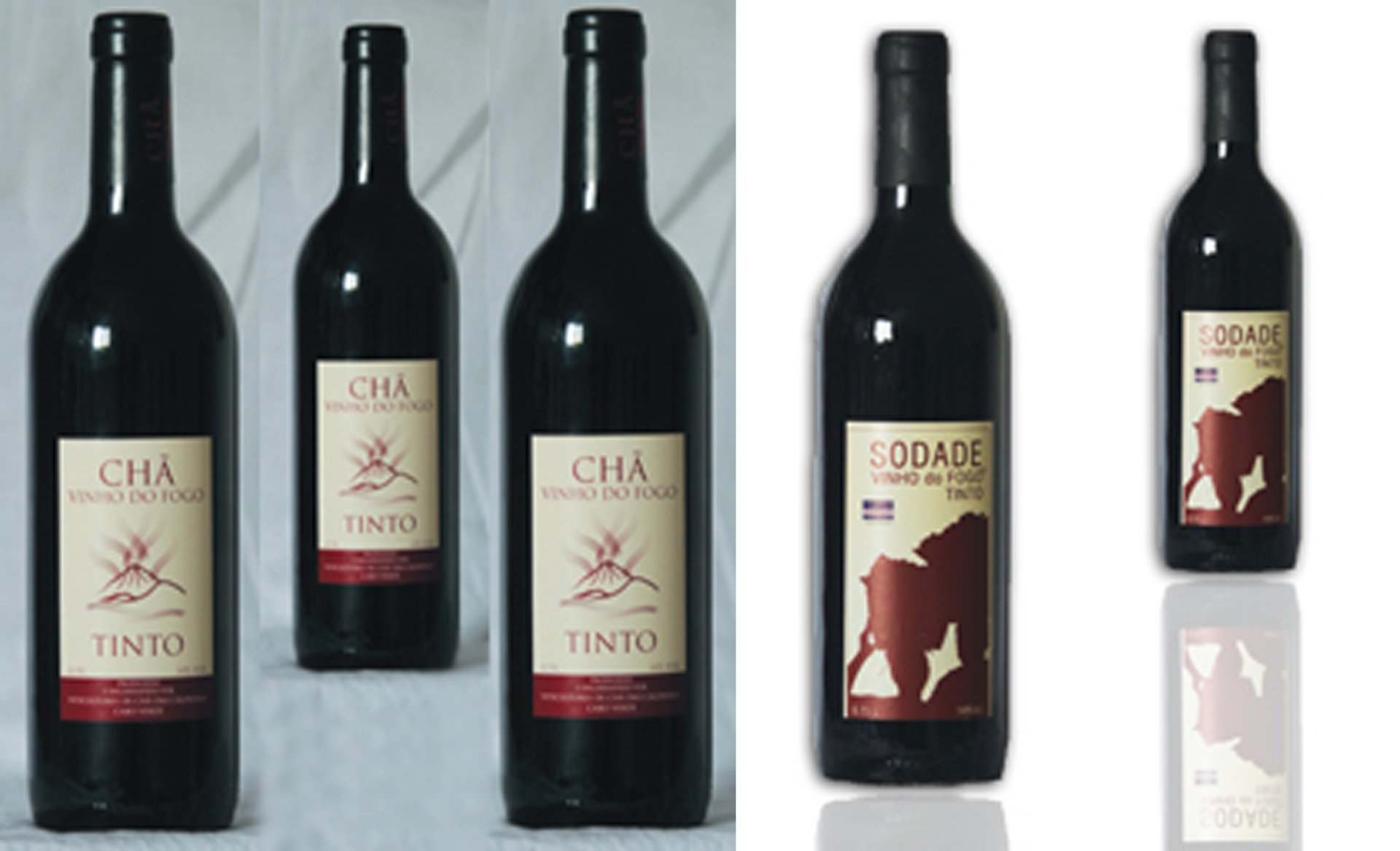 Obr 6 Produkce červeného vína ze soukromého vinařství Eduína Lopese "Sodade" a produkce družstevního vinařství „Chã das Caldeiras“.